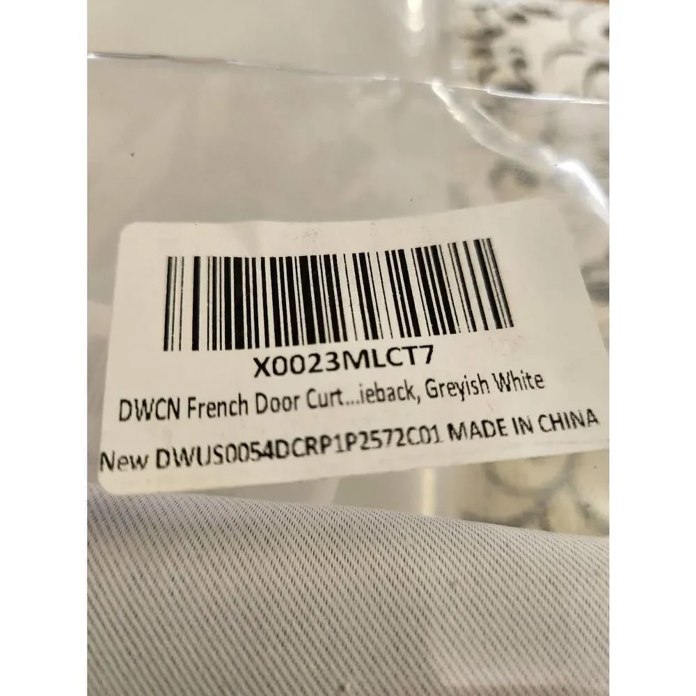 Pair of Two French Door Curtains